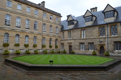 Egyik kirándulásunk alkalmával lehetőségünk volt megtekinteni az oxfordi Trinity College-ot is